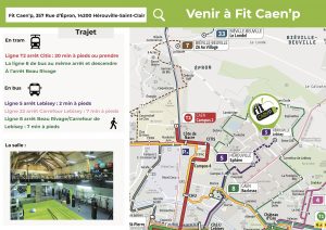 Fit Caen'p Plan d'accès